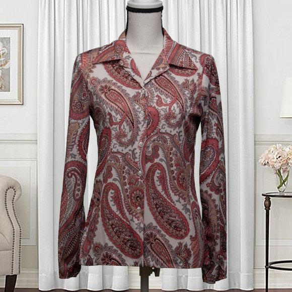 Vintage Kmart Brand, Button Down Blouse - Picture 4 of 6